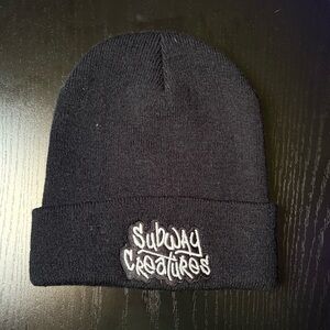 Yupoong “Subway Creatures”‎ Black Beanie Hat